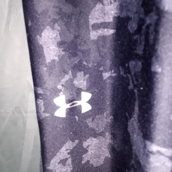 Women's Under Armour Heatgear Camo Mesh Compression Tights Large cropped - Picture 7 of 9